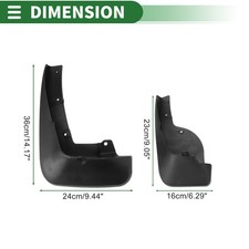 Juego De 4 Protectores De Barro / Aletas Para Infiniti FX35, QX70 2009-2017 – Con Ensanchamiento De Guardabarros, PP+TPE