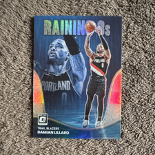 Panini 2022-23 Donruss Optic Damian Lillard Trail Blazers Raining 3s Prizm #14