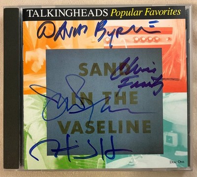 Talking Heads Popular Favorites Disc One Signed CD David Byrne Autographed