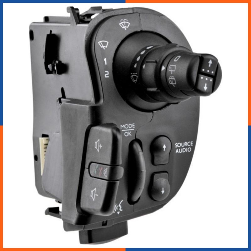 Commodo de colonne de direction pour Renault 770106009 bloc de commande noir ABS