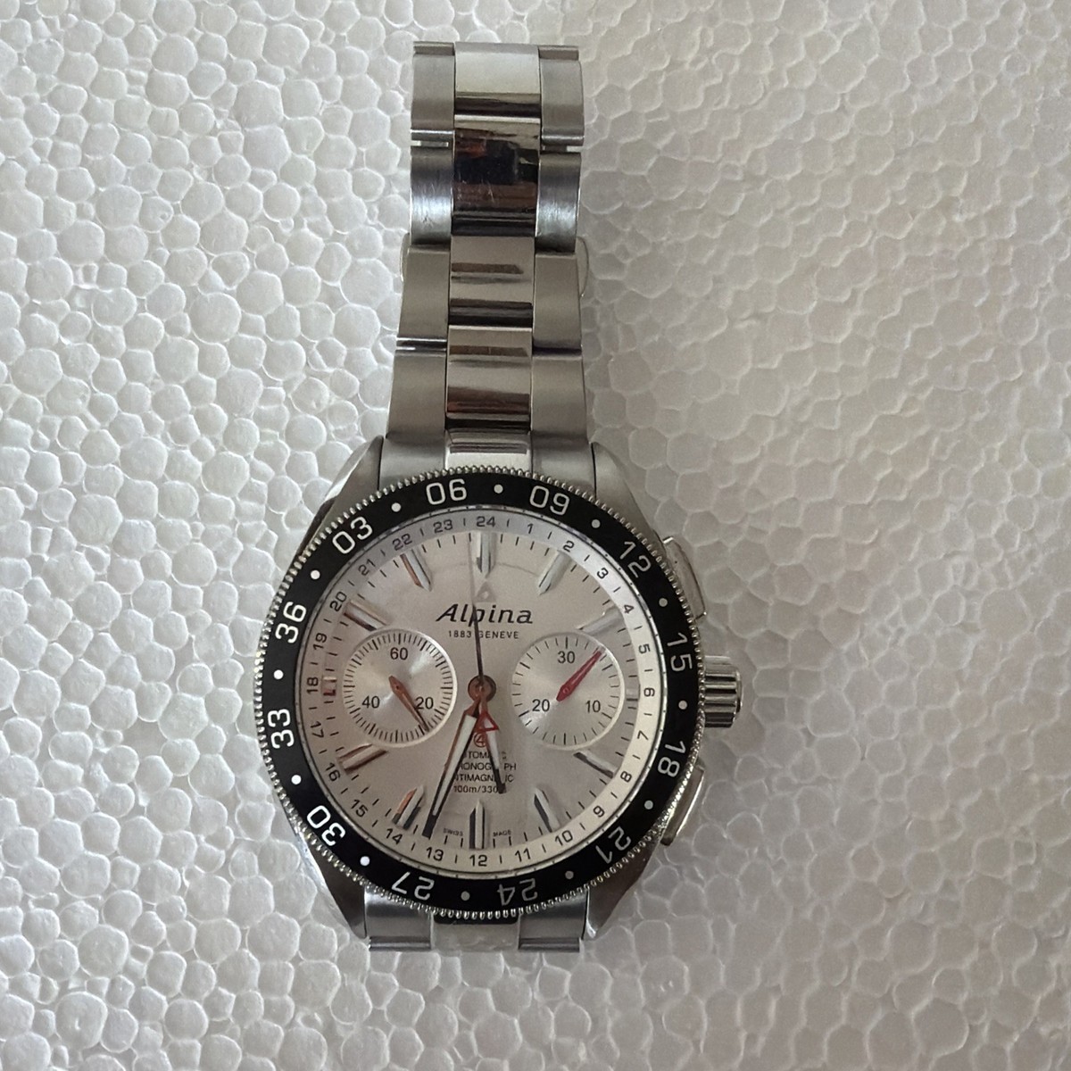 ALPINA WATCH AL - 860x5AQ6 45MM AUTOMATIC SILVER DIAL RARE | eBay