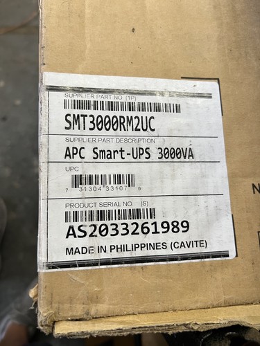 NEW APC SMT3000RM2UC Smart-UPS 3000VA 2700W 120V LCD SmartConnect 2U PowerBackup - Bild 5 von 7