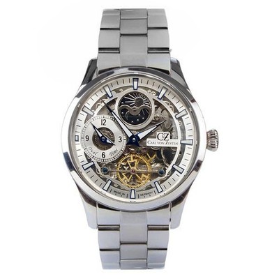 Carl von Zeyten Automatic Watch CVZ0063SLMS Freiburg Dual-Time, Day-Night