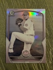 Wyatt Hudepohl 2023 Bowman Draft Chrome Pearl Refractor