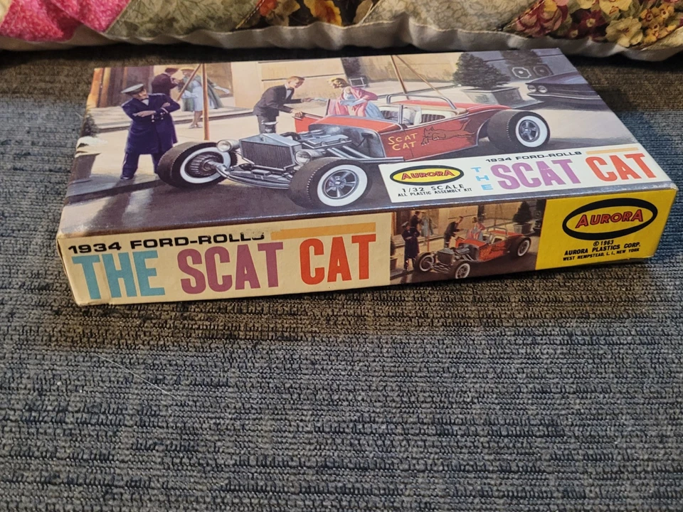 Vintage 1963 Aurora 1/32 The Scat Cat 1934 Ford-Rolls Hot Rod kit - Image 3 of 4