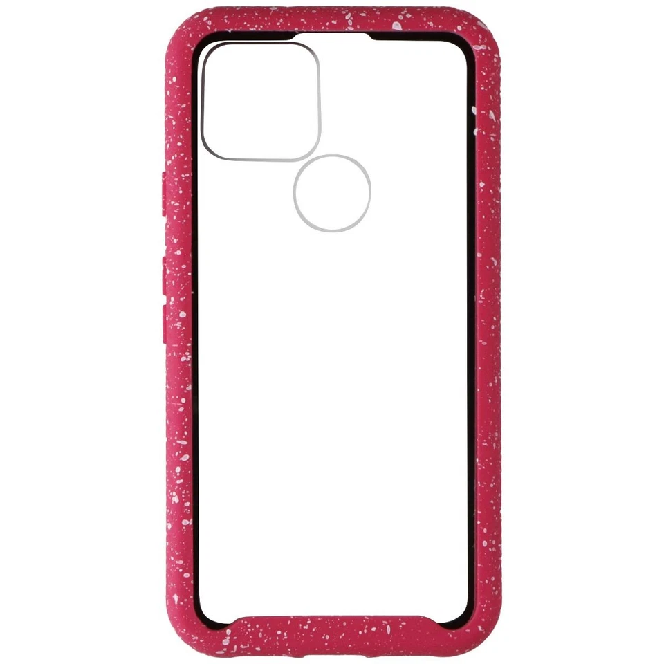 Funda protectora transparente resistente de cuerpo completo Airium para Google Pixel 5 - rosa/blanco/claro Foto 2 de 3