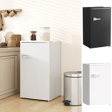 Under Counter Fridge, 85L Retro Freestanding Refrigerator with Chill Box