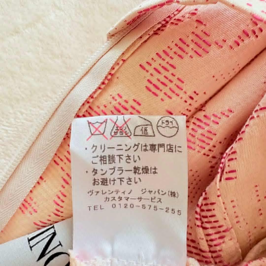 VALENTINO Floral Jacquard Dress Pink Size XL Elegant Designer Belted From Japan thumbnail 24