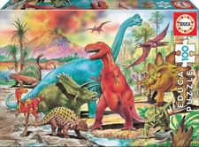 Puzzle Junior. Dinosaurier. Puzzle Kinder 100 Teile. +6 Jahre (13179)