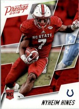 2018 Prestige #295 Nyheim Hines RC - FB