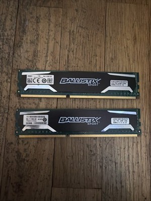 Ballistix 2 X 8GB Single DDR3 PC3-12800 UDIMM 240-Pin Memory - BLS8G3D1609DS1S00