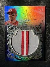 JOEY VOTTO 2021 Topps Sterling Splendor Jumbo Patch Relic Auto 4/5 SSJPA-JV