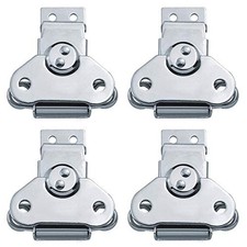 4Pack Steel Spring Loaded Small Butterfly Twist Latch and Keeper Zinc Toggle ...