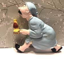 Vintage Arnel's Race to the Outhouse Ceramic Wall Plaque Old Man
