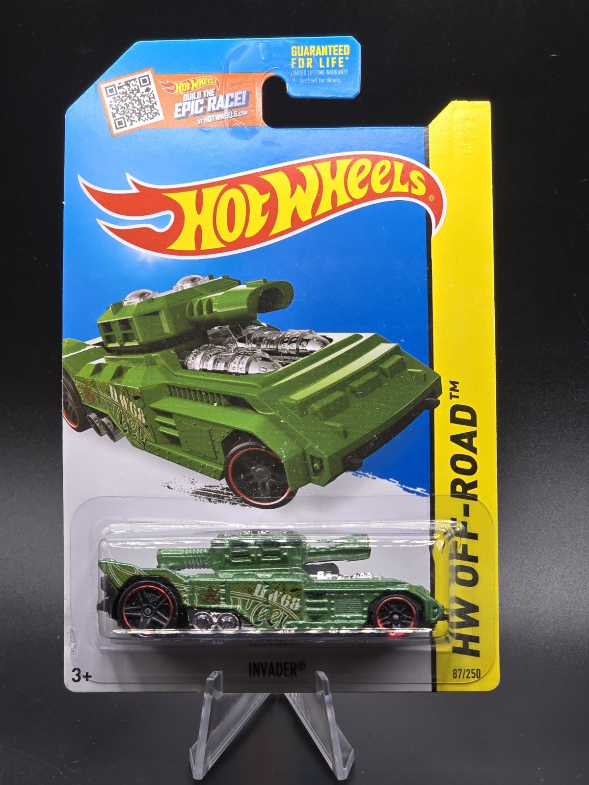 2015 HOT WHEELS, GREEN COLOR INVADER, HW OFF ROAD #87/250 