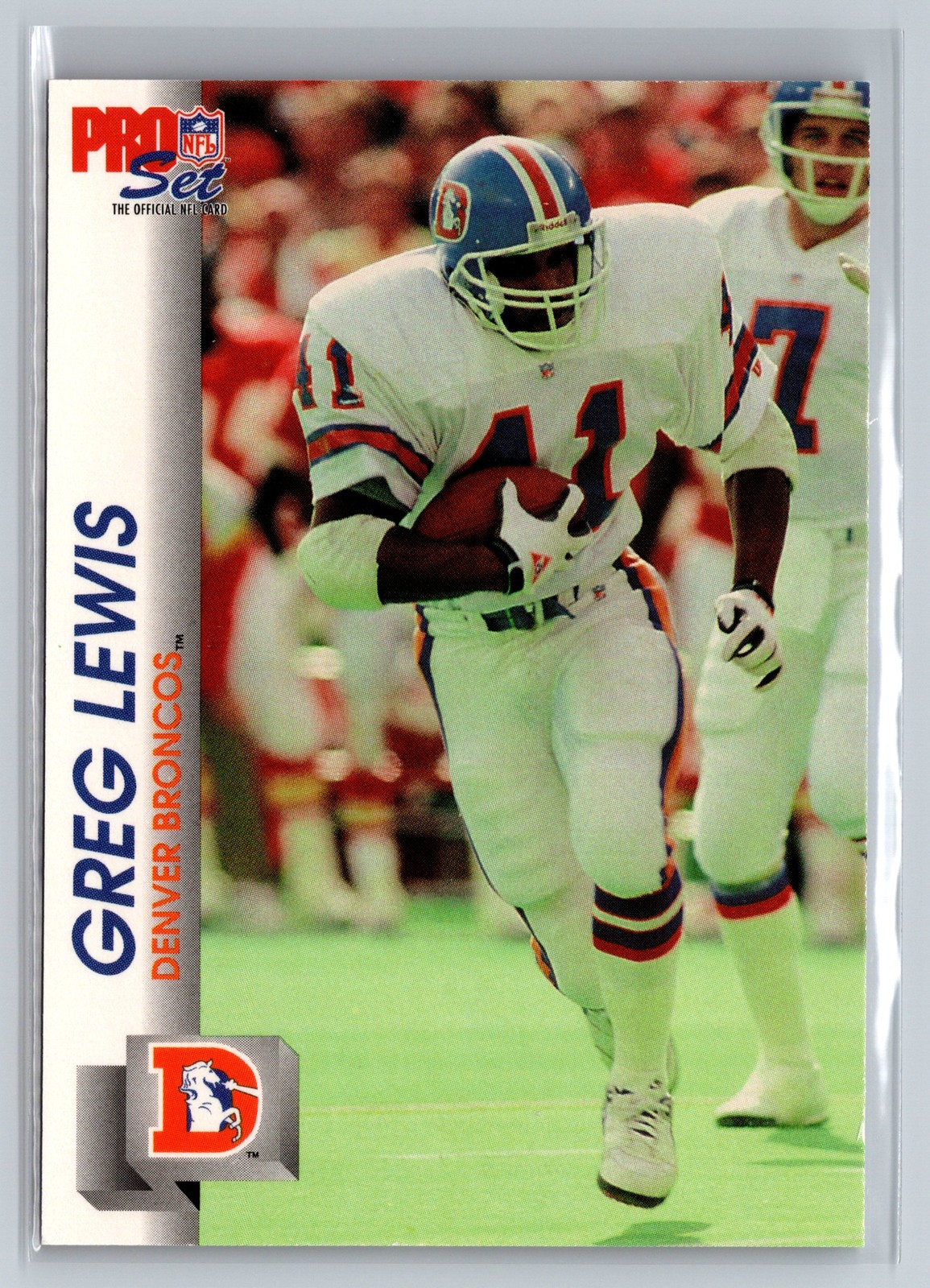 1992 Pro Set #41 Greg Lewis Denver Broncos
