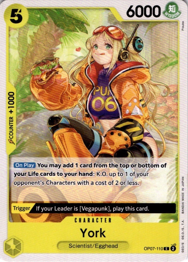York C 500 Years in the Future Pre-Release Cards OP07-110 NM