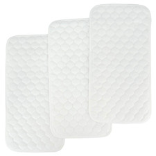 Quilted Thicker Waterproof Changing Pad Liners,3 Count Snow White 13  X 27  