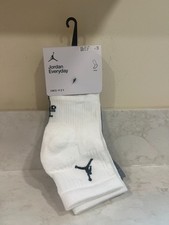 Nike Jordan Everyday Ankle socks Dri-Fit 3-pairs Black/White/Gray DX9655-911