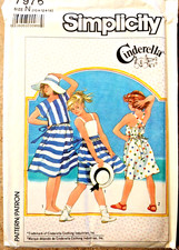 Simplicity Pattern 7976- Children's Girl's Sundress  Lined Jacket 10-12-14