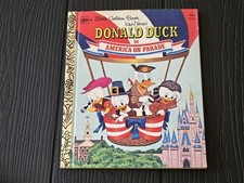 Donald Duck in American on Parade Golden Book Walt Disney Vintage 