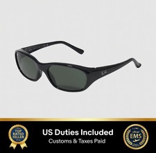 Ray-Ban DADDY-O II Polished Black Frame Green Classic G-15 Lenses
