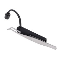 LED Lash Lamp 1W 395nm Fast Glue Curing Light And Portable Tweezers For Eyel NEW