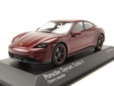 New Unopened Porsche Taycan Turbo S 2020 Red Meta 1/43 Minichamps Porsche