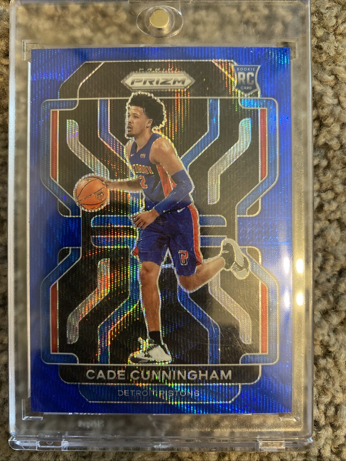 2021-22 Panini Prizm - Cade Cunningham #282 Blue Wave Prizm (RC)