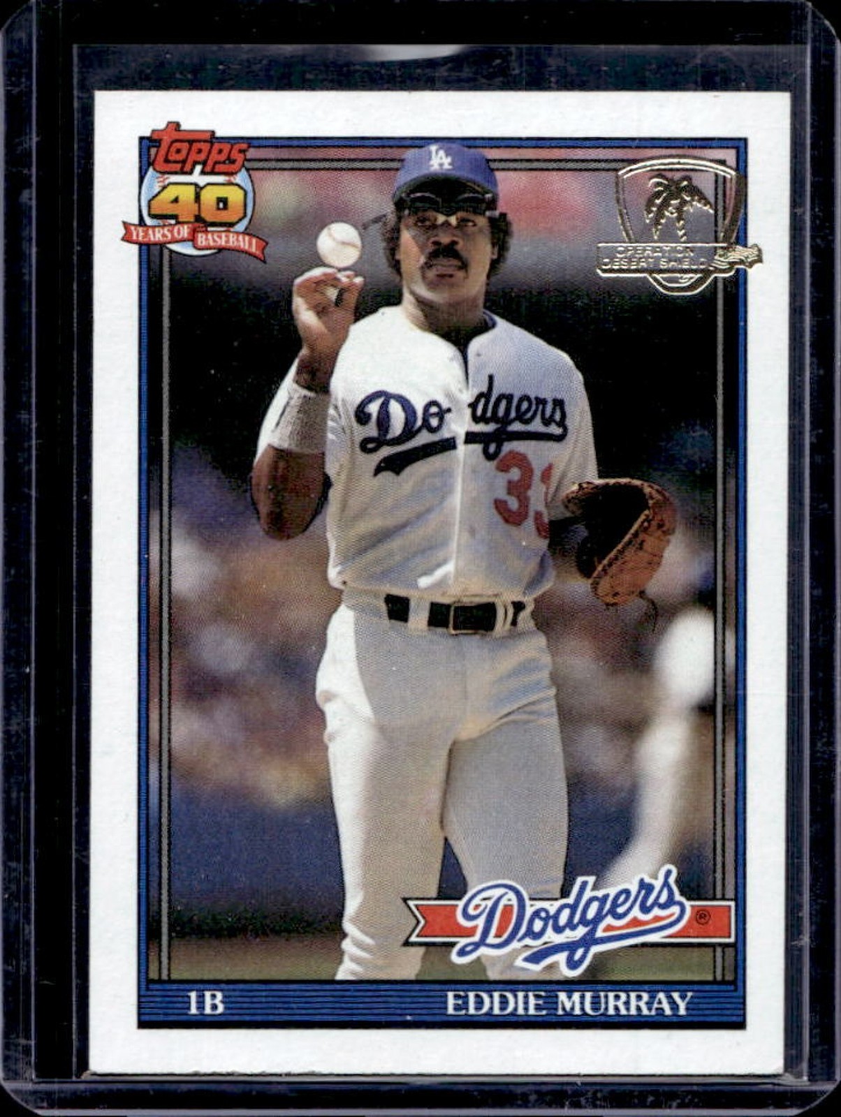 1991 Topps Eddie Murray Desert Shield #590 Dodgers