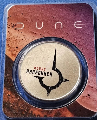 A HOUSE HARKONNEN DUNE 2 APMEX 1 oz .999 Fine Silver Round (Colorized)