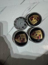 4x Original Porsche Taycan Panamera Nabenkappen Felgendeckel 9J1601149A Matt