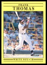 Frank Thomas 1991 Fleer #138 White Sox MLB READ FREE SHIPPING AutographDen