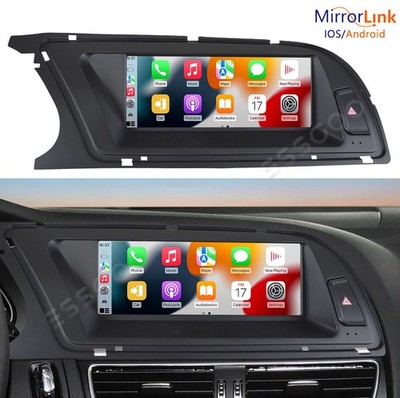 8.8'' BT Car Stereo Sat Nav Apple CarPlay SWC Wifi BT For High Audi A4 2013-2016