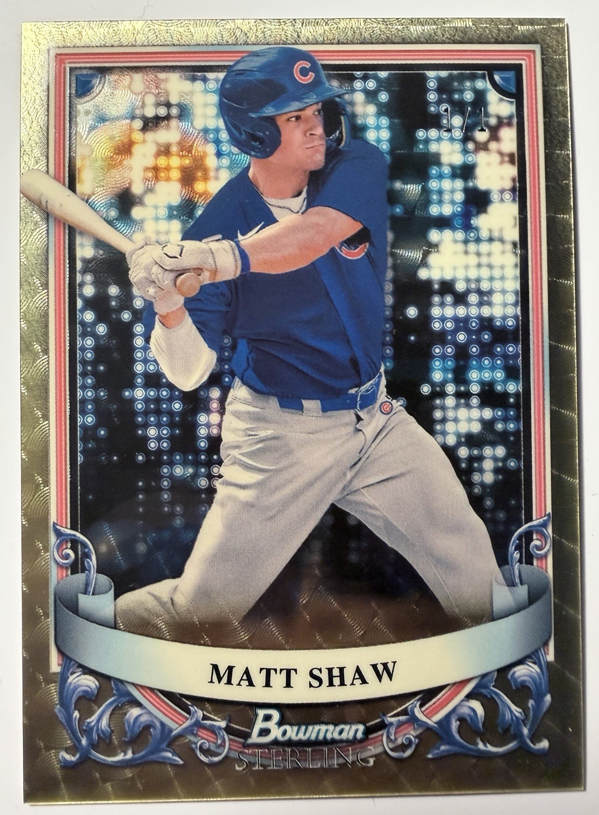 2024 Bowman Sterling Superfractor 1/1 Matt Shaw RC 1 of 1 Rookie