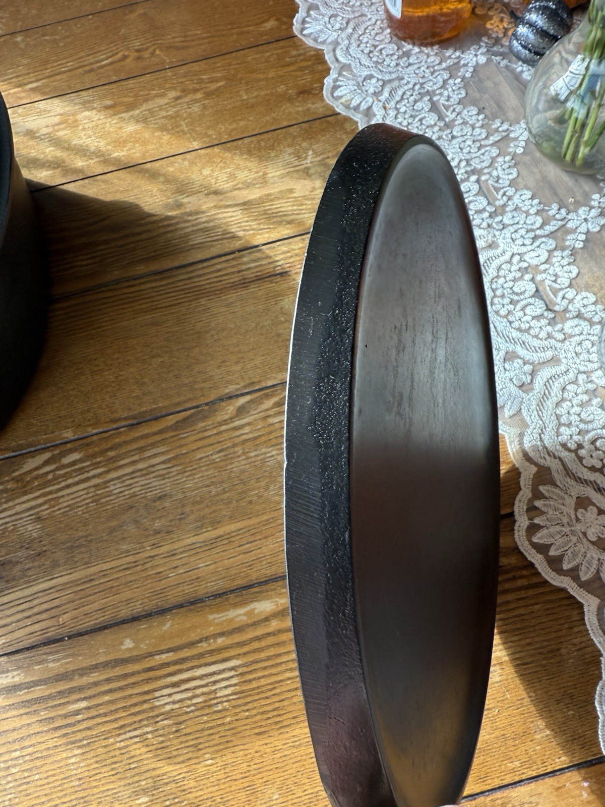 GRISWOLD Cast Iron GRIDDLE #9 LARGE BLOCK LOGO #609 *RESTORED* *DEAD FLAT*