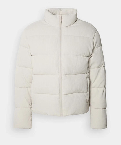 Calvin Klein TEXTURE QUILT PUFFER - Jacket - stony beige