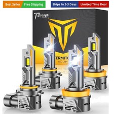 Latest H11/H9/H8 9005/HB3 Light Bulbs Combo, 12X 100,000LM Ultra-Bright, 360 ...
