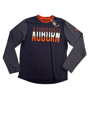 Auburn University UA Adult Large Blue Long Sleeve  Shirt