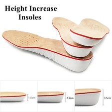 Height Increase Insoles Antislip Template Insole Orthopedic Shoe Inserts Sport S