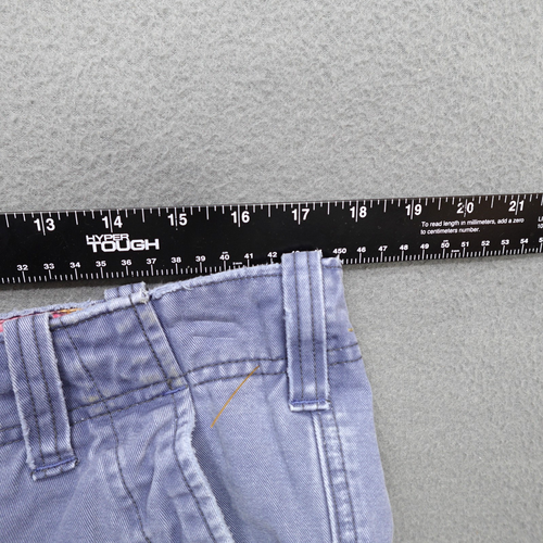 Vintage Hollister Blue Heavy Cargo Shorts Men's Size 33 Inseams 11” - Picture 3 of 20
