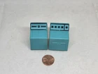 Vintage Fisher Price little people turquoise blue washer/dryer set utility room