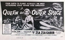 Queen of Outer Space 1958 Pressbook Zsa Zsa Gabor ***Very Poor Condition! ***