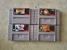 SNES 4 games Stanley Cup, F-Zero, Donkey Kong Country, NBA Jam