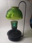 Rare Le Smith  Green Fairy Lamp  Shade,Details And Colors  1970   — photo 8