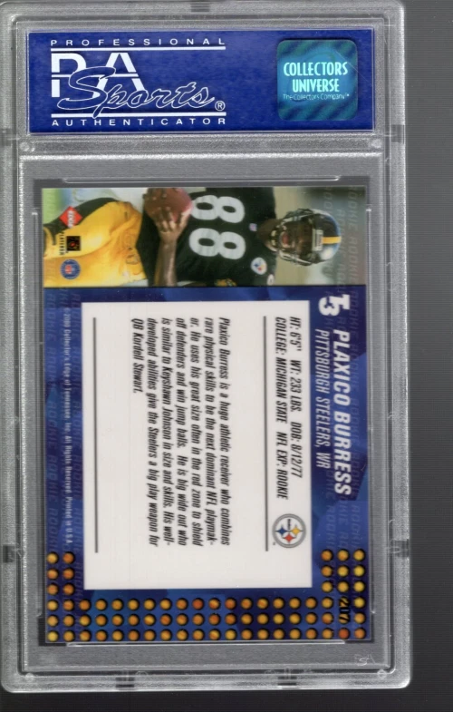 SLA326- 2000 Collector's Edge T3 Retail #207 Plaxico Burress RC -PSA Gem Mint 10 - Image 2 of 2