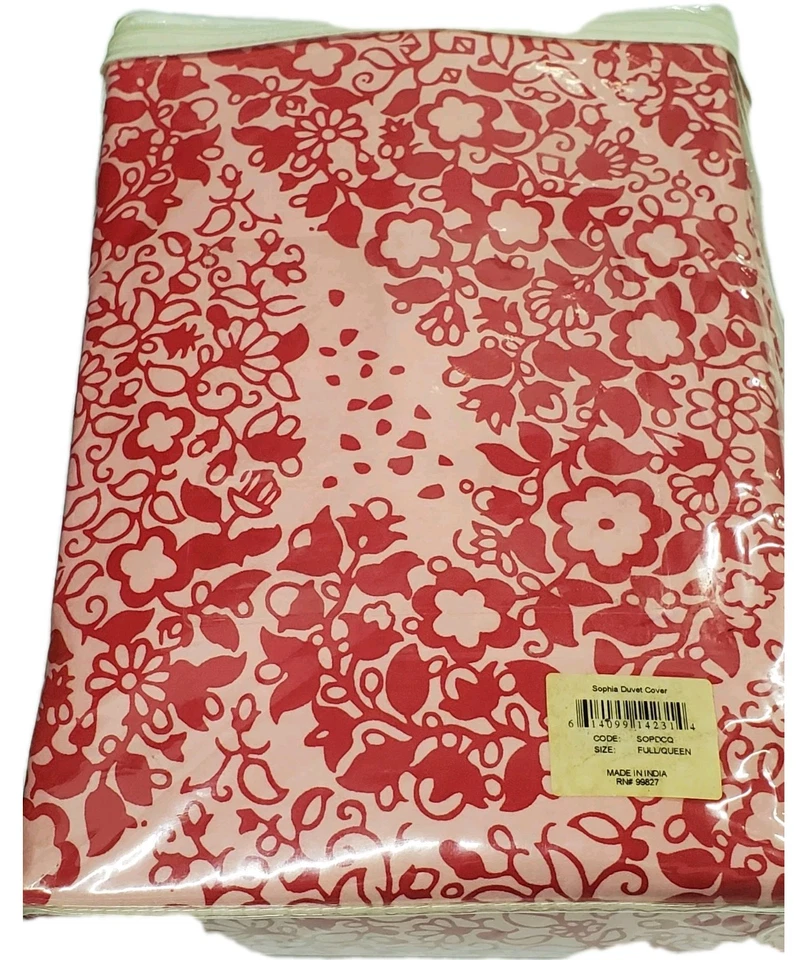 Pine Cone Hill Sophia Duvet Cover Full / Queen 100% Cotton  New - Image 2 of 4