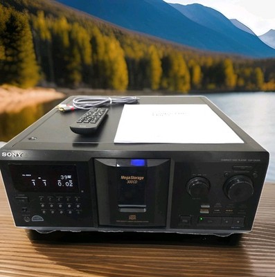 Sony CDP-CX355 CD Changer 300-Disc Black Refurbished w/Remote One Year Warranty