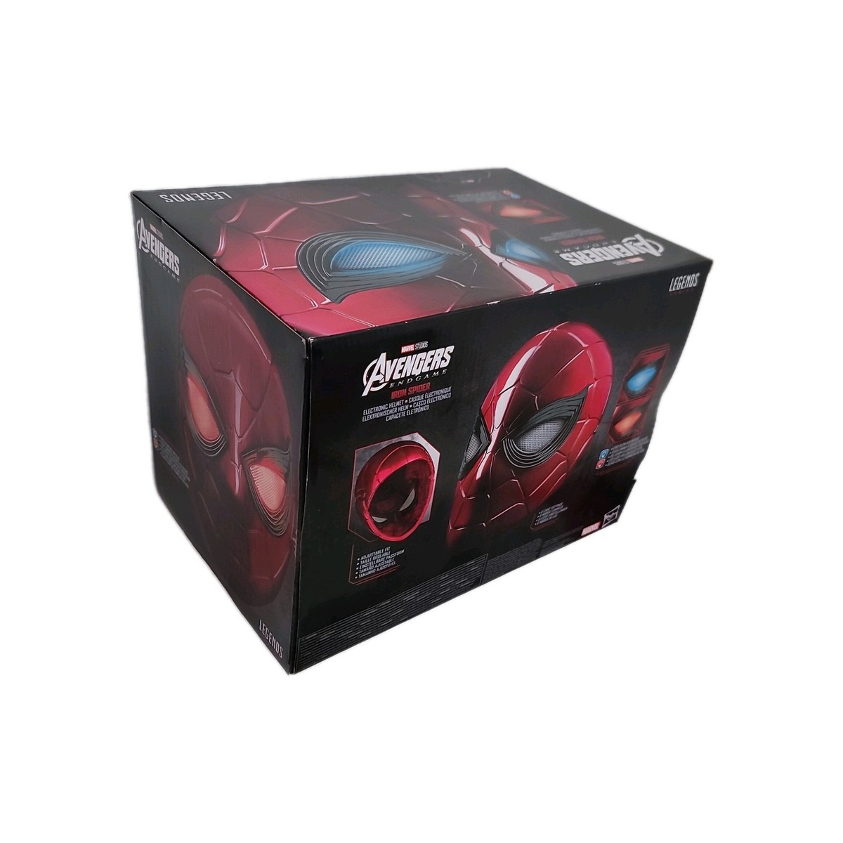 hasbro marvel legends spider-man iron spider electronics helmet Series Electronic with Glowing Eyes, 6 Light Settings and Adjustable Fit , Red : Toys & Games and goggles Hasbro Marvel Legends Iron Spider