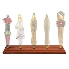 Beer Tap Handle Display Wall Mount 5 Tap Whiskey Barrel Holder Only